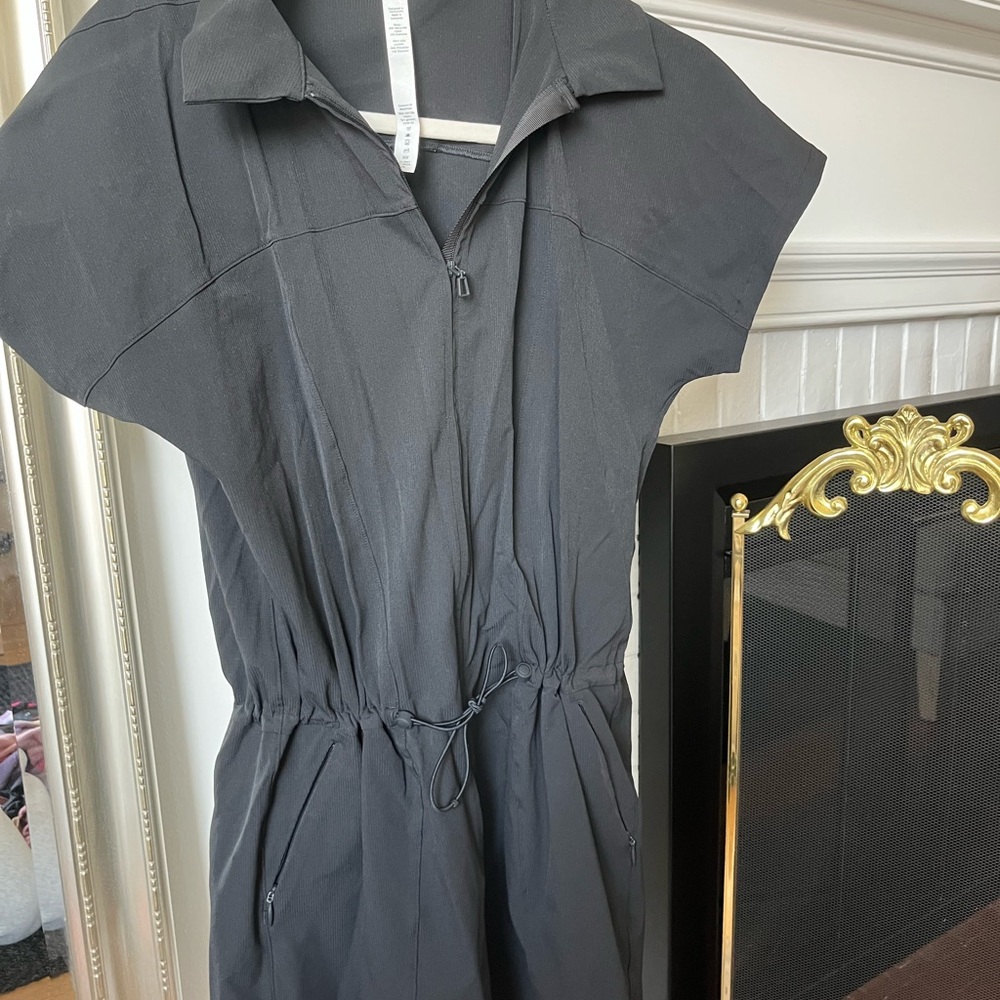 Black Short Sleeve Jumpsuit